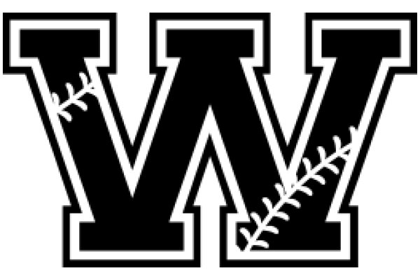 Stylized Baseball Logo with the Letter 'V'