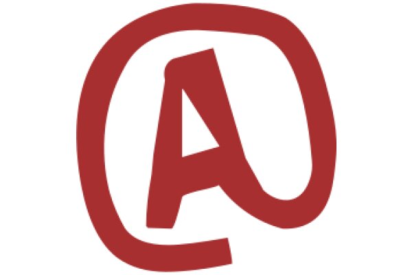 A Pixelated Logo: A Red 'A' in a Square Frame