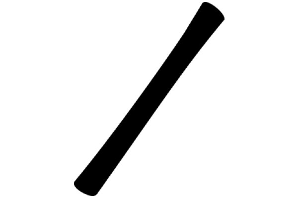 A Solid Black Object Against a White Background