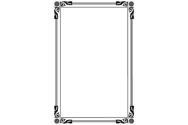 A Simple, Empty Frame with a Decorative Border