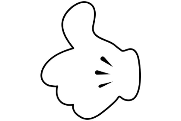 Simplistic Line Drawing of a Smiley Face