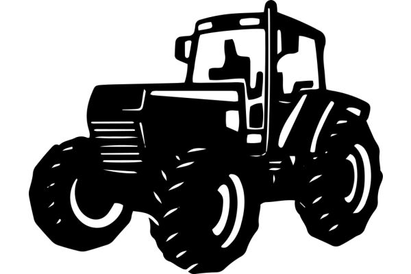 A Classic Illustration of a Farm Tractor