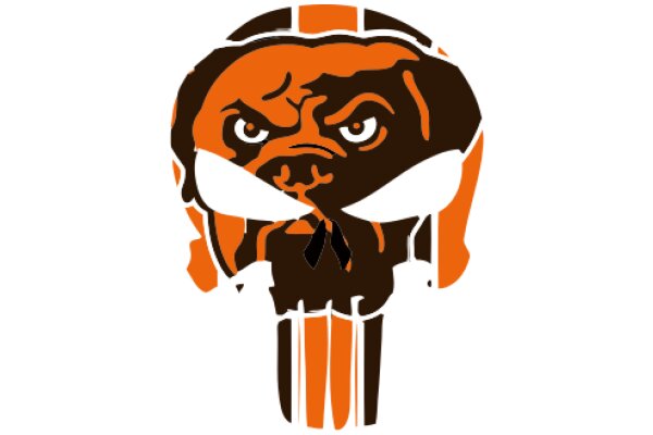 A Stylized Logo of a Dog's Head with a Sports Theme