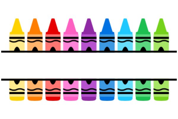 A Colorful Lineup of Crayons