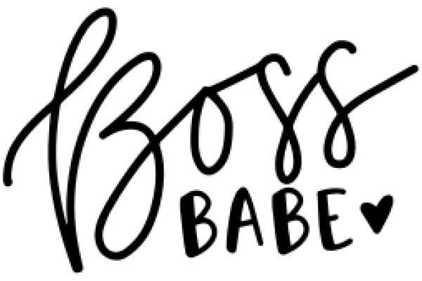 Hand-Drawn Sign for Boss Babe