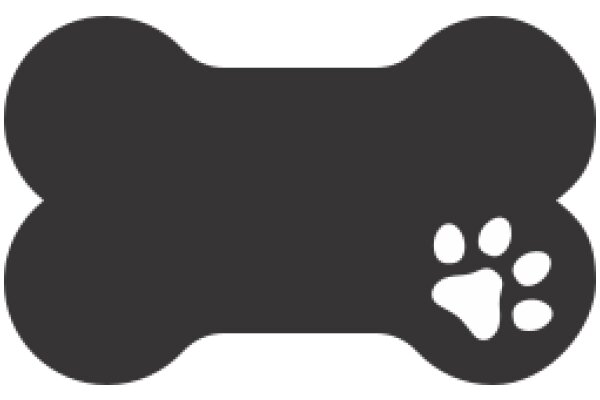 A Graphic Representation of a Bone-Shaped Paw Print