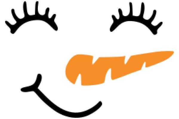 Smiling Face with Orange Mouth and Eyelashes