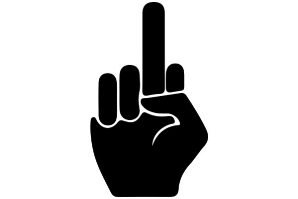 A Icon of a Fist with a Middle Finger Raised