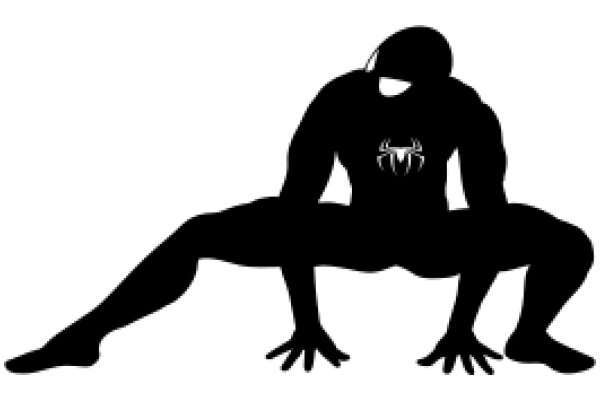 Silhouette of a Spider-Man Character in a Crouched Position