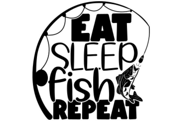 Eat, Sleep, Fish, Repeat: A Graphic Design of a Fishing Lure