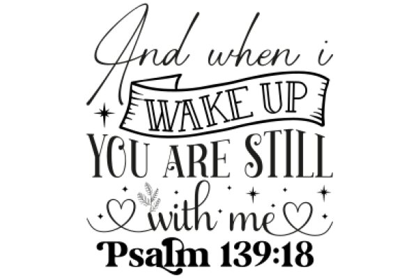 And When I Wake Up You Are Still with Me: Psalm 139:18