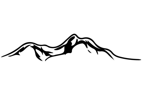 Stylized Mountain Silhouette