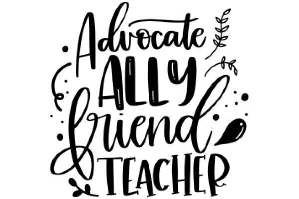 Advocate Ally Friend Teacher