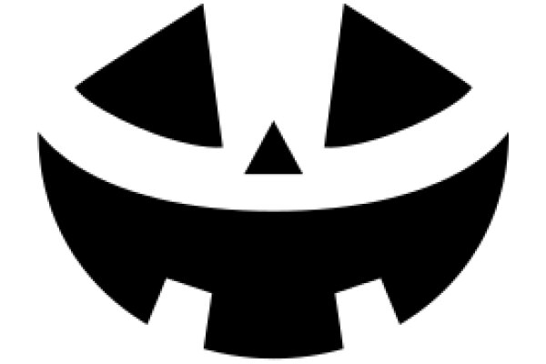 Simplistic Halloween Icon: A Pumpkin Smile