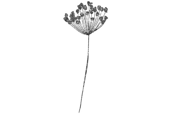 Silhouette of a Flower: A Artwork