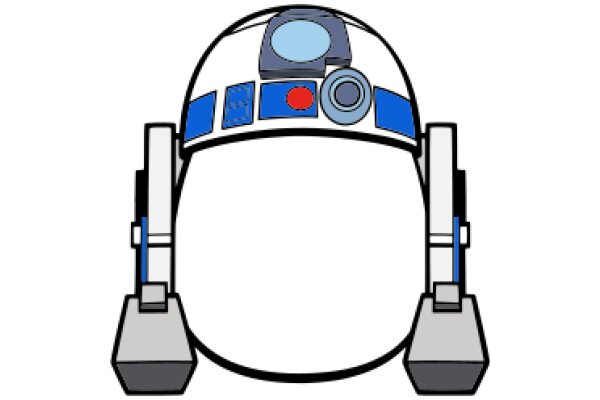 A Cute Illustration of a Droid's Head with a Camera Attachment