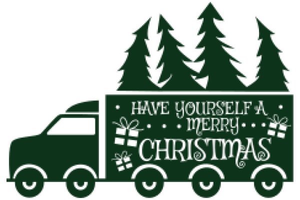 Merry Christmas: A Festive Truck Delivering Holiday Cheer