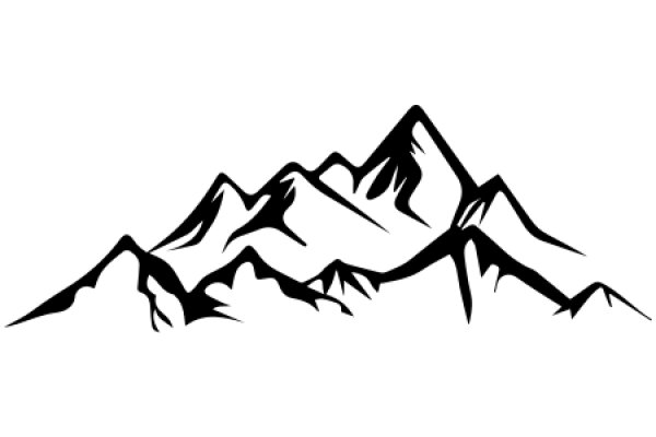 Simplistic Mountain Silhouette