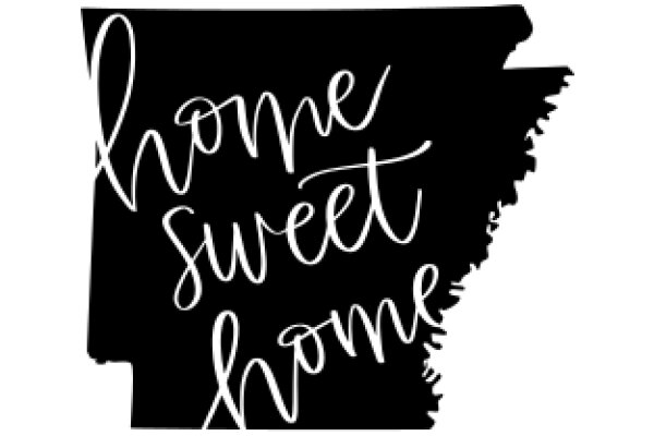 Home Sweet Home: A Silhouette of a State's Name