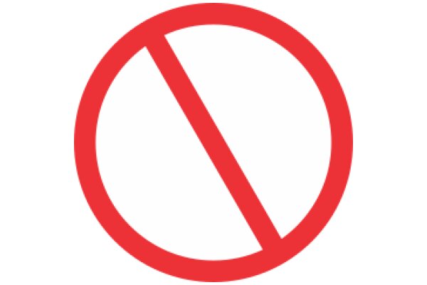 Prohibition Symbol in Red