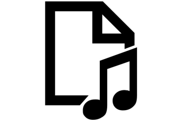 Simplistic Icon of a Music Note