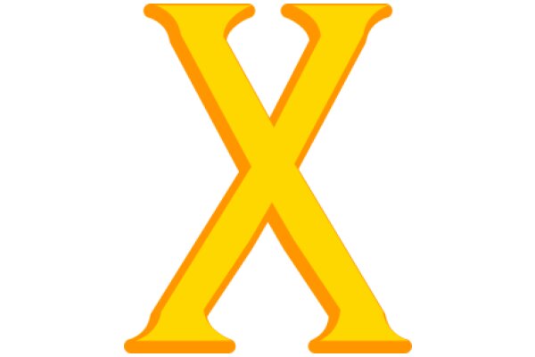 Vibrant Yellow X Logo