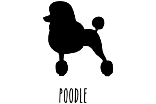 Poodle Silhouette: A Simple, Illustration of a Poodle