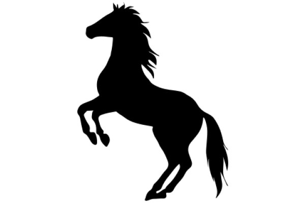 Silhouette of a Galloping Horse