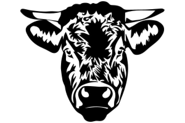 Stylized Cow Silhouette