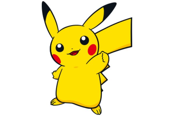 Pikachu, the Iconic Yellow Pokémon, Standing on Two Legs