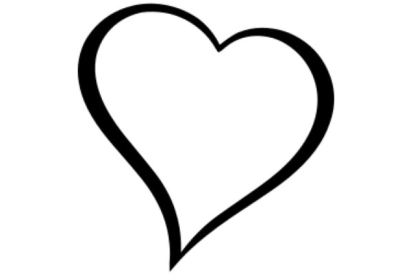 A Simple, Empty Canvas with a Heart Symbol