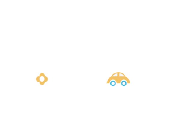 A Simple Scene with a Car Icon and a Flower Icon