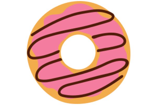 A Delightful Pink and Brown Donut