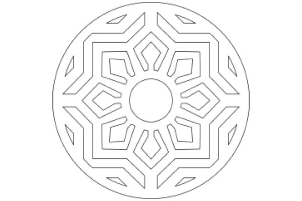 Intricate Geometric Design: A Study in Symmetry and Pattern