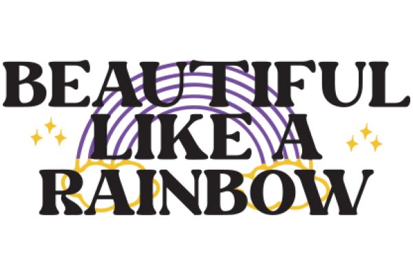 Beautiful Like a Rainbow: A Positive Affirmation Poster