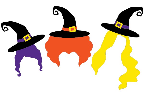 Three Festive Halloween Hats