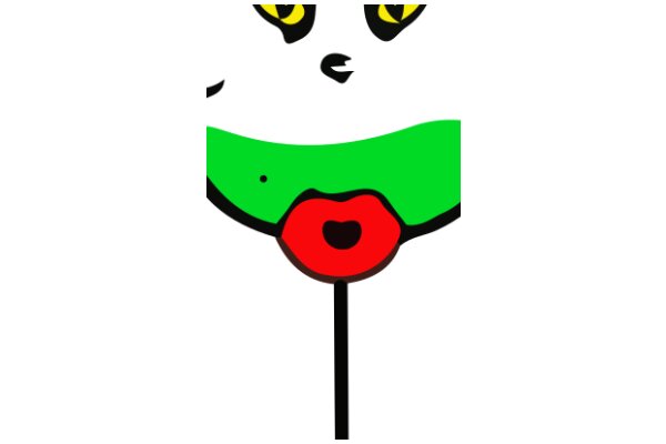 A Whimsical Portrayal of a Cat with a Poppy Mouth