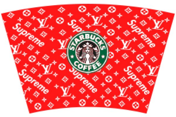 Starbucks Coffee Cup with Supreme Branding