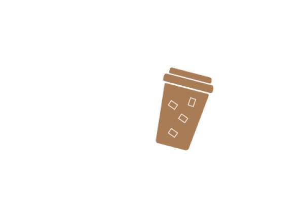 A Simple, Brown Icon of a Cup with Four Squares on It