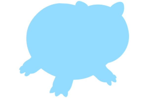 A Blue, Friendly Piggybank Character