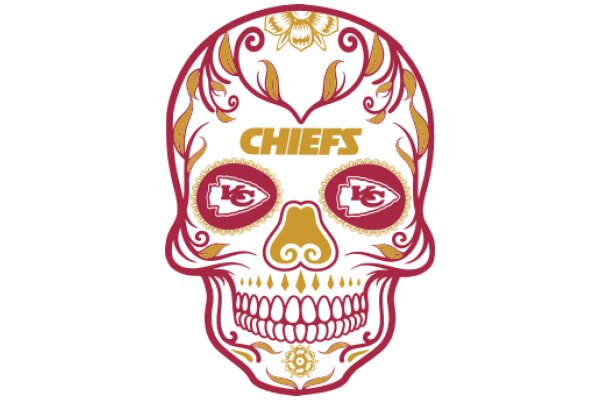 Celebrating the Spirit of the Kansas City Chiefs with a Skull Artwork