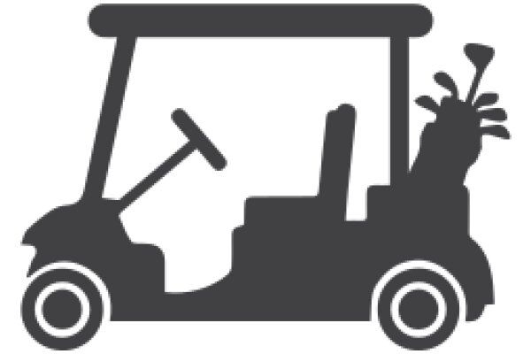 A Cartoon Illustration of a Golf Cart