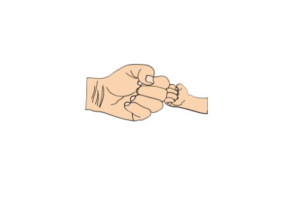 A Friendly Gesture: Two Hands in a Punching Motion