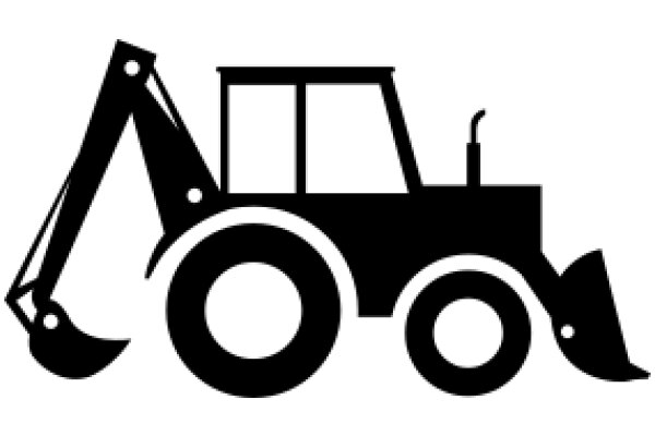 Illustration of a Tractor with a Shovel Attachment