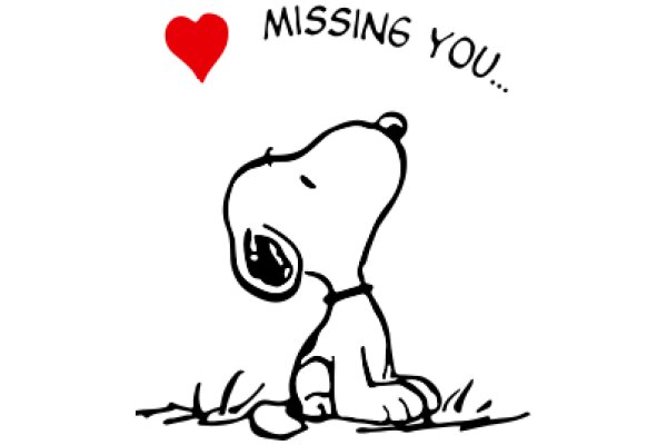 Missing You: A Heartfelt Message from Snoopy