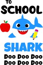 To School, Shark: A Fun and Educational Journey to Learning the Alphabet