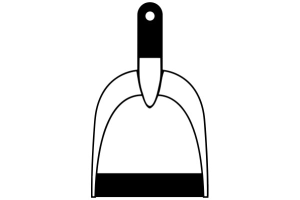 A Simple Line Drawing of a Screwdriver