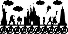 A Silhouette of Iconic Landmarks and Symbols, Celebrating the Marvel Cinematic Universe