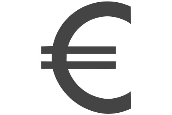 Digital Art: A Pixelated Euro Symbol