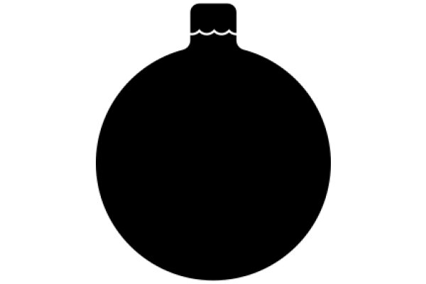 A Solid Black Circle with a Cone Top